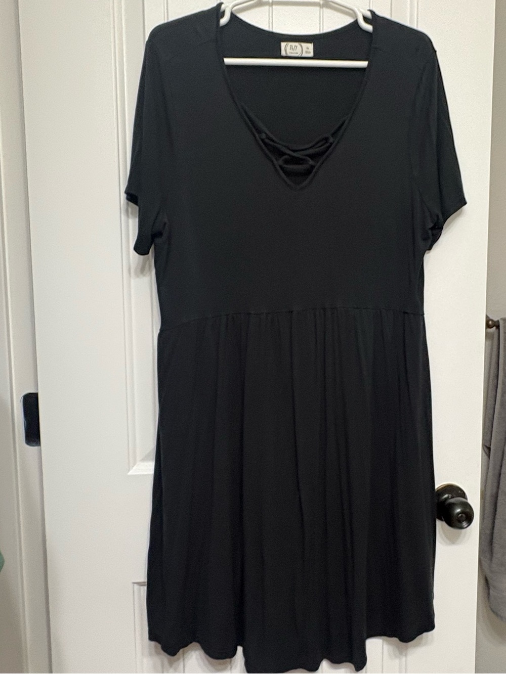 Maurice’s Black V-Neck Swing Dress